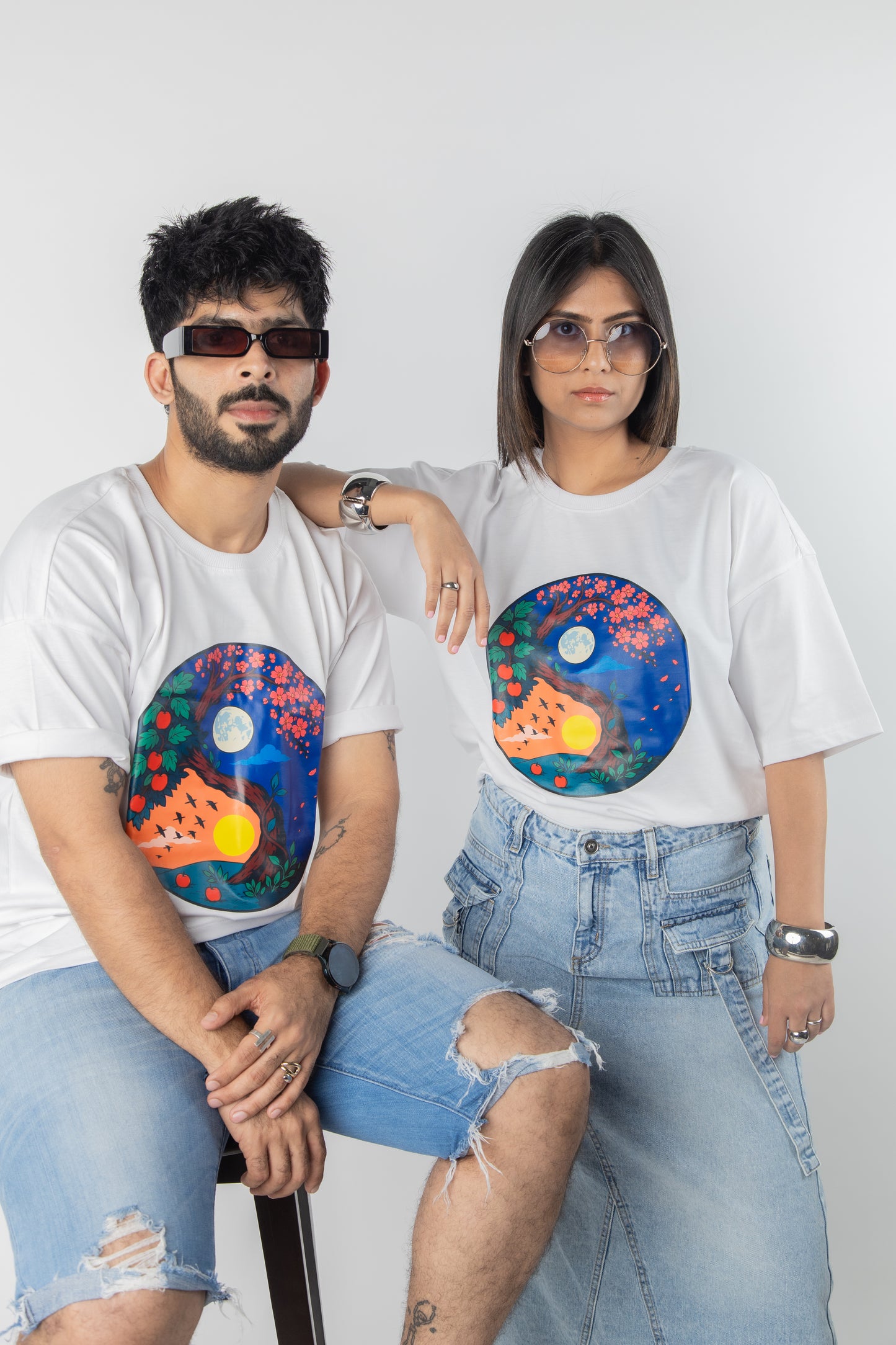 Yin and Yang Oversized T-Shirt