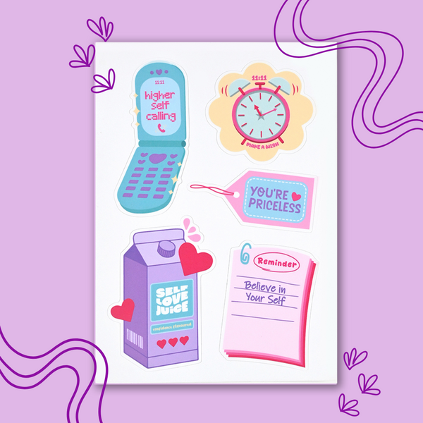 Self-Love Juice Stickers (Pack of 5)