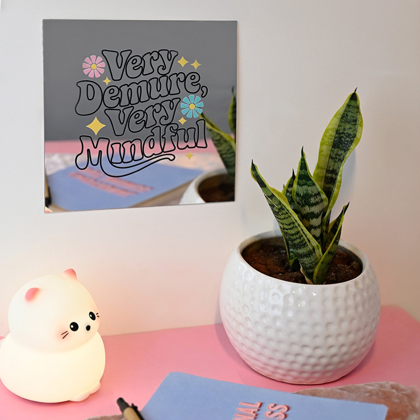 Very Demure Very Mindful Acrylic Mirror