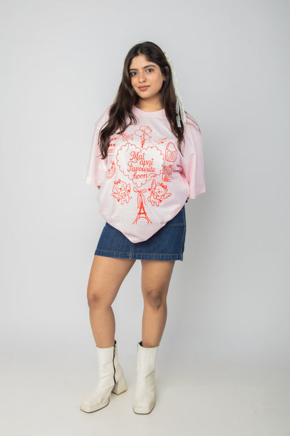 Mai Apni Favourite Hoon Oversized T-shirt