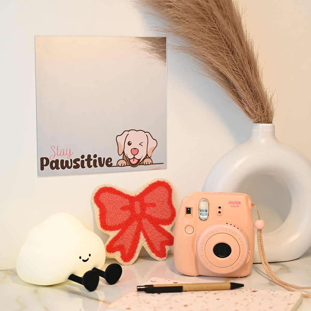 Stay Pawsitive Acrylic Mirror