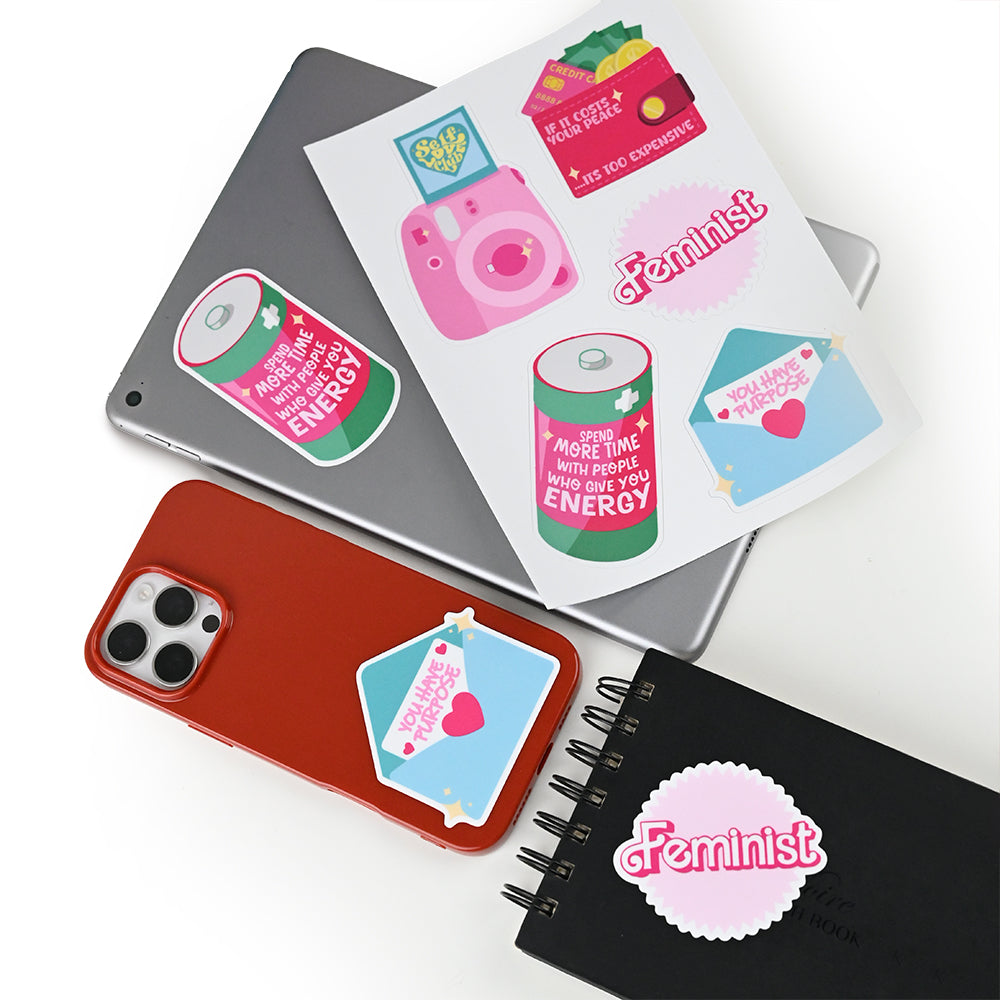 Main character energy stickers (Pack of 5)