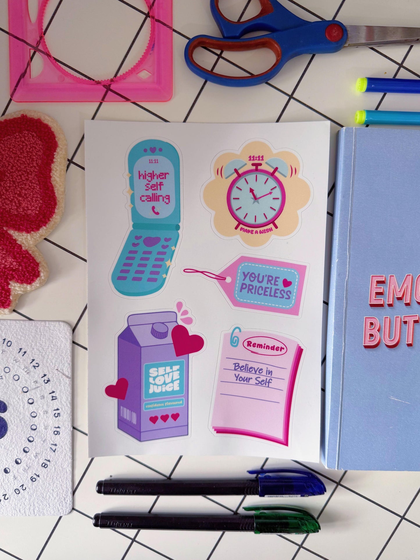 Self-Love Juice Stickers (Pack of 5)