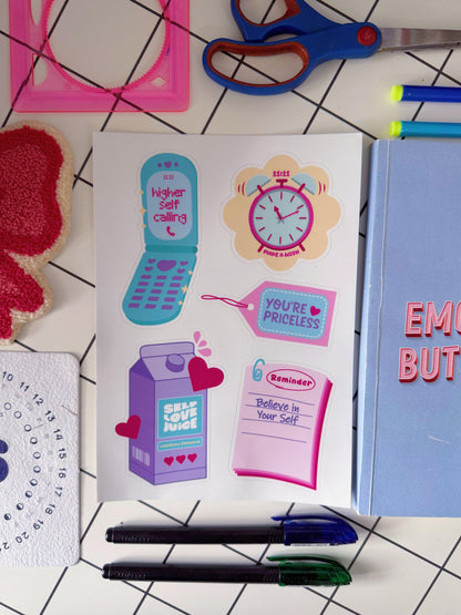 Self-Love Juice Stickers (Pack of 5)