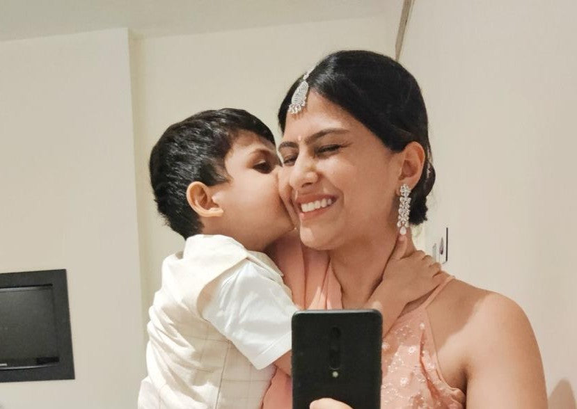 Mother and child conversation